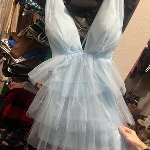 Light Blue Mini Dress